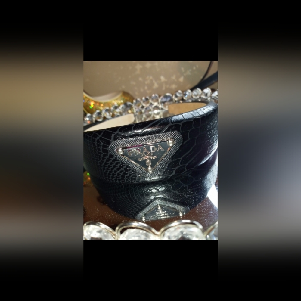 Prada Black Headband